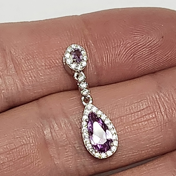 Amethyst Silver Pendant - Picture 5 of 6
